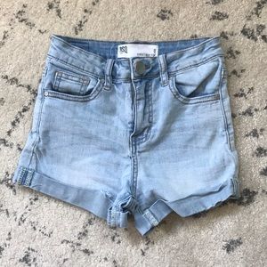 RSQ sunset high rise jean shorts